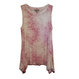 Pink Snake Skin Tank Top
